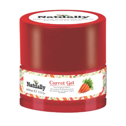 Natually Carrot Gel | For Radiant Glow Nourishes & Renews Skin | 350g