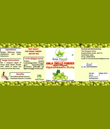 Aaraa Naturals Amla (Nelli) Powder Instant Mix 250 gm