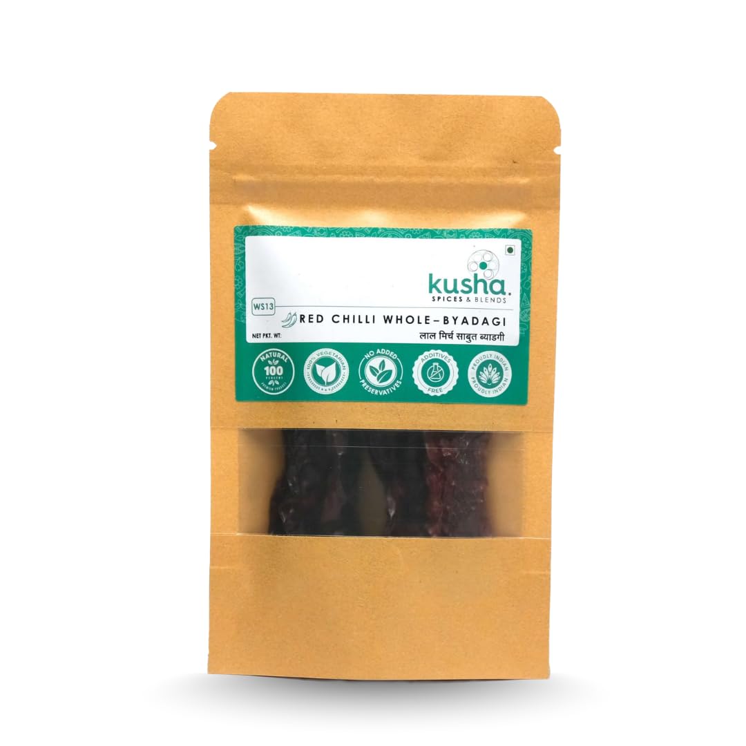 Kusha Spices Byadagi Red Chilli Whole