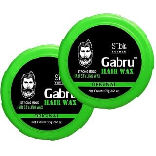 2 Packs of Gabru Hair Wax For Men Strong Hold Hair Styling Wax Long Lasting Matte Finish 75Gm X 2 2 Packs of Gabru Hair Wax For Men Strong Hold Hair Styling Wax Long Lasting Matte Finish 75Gm X 2