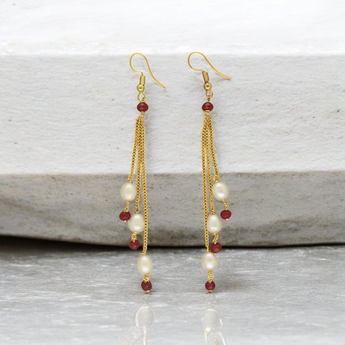 Sri Jagdamba Pearls Adora Pearl Earrings For Women Girls