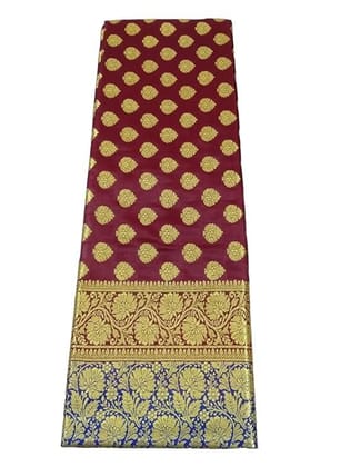 Woman Fancy Banarasi Pure Katan Silk Zari Wedding Look Saree For Women
