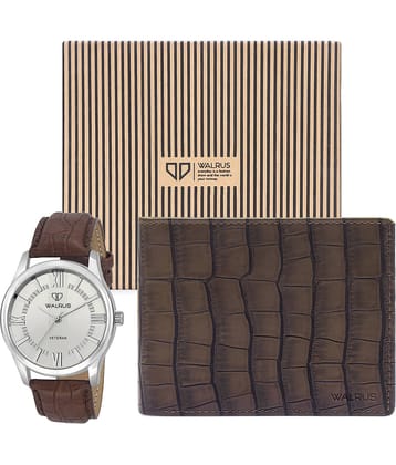 Walrus Brown PU Analog Men's Watch