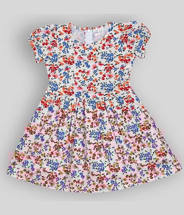 Me N My CLOSET 100% Cotton A-line Dress For Girls ( Pack of 1 , Multi )