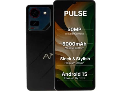 Ai+ Pulse Smartphone, 4GB RAM, 64GB Storage - Black Ai+ Pulse Smartphone, 4GB RAM, 64GB Storage - Black