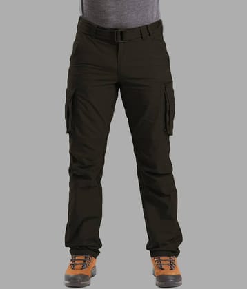 Reoutlook Regular Flat Men's Cargos - Black ( Pack of 1 )