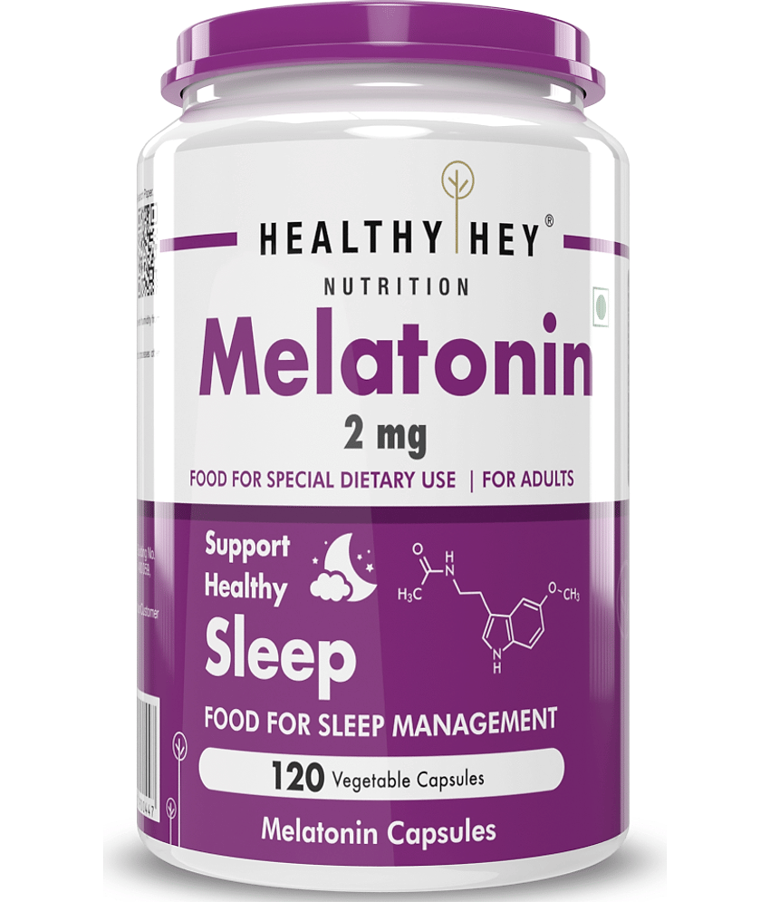 HEALTHYHEY NUTRITION Sleep Aid Melatonin - Promotes Sleep 2 mg Capsule