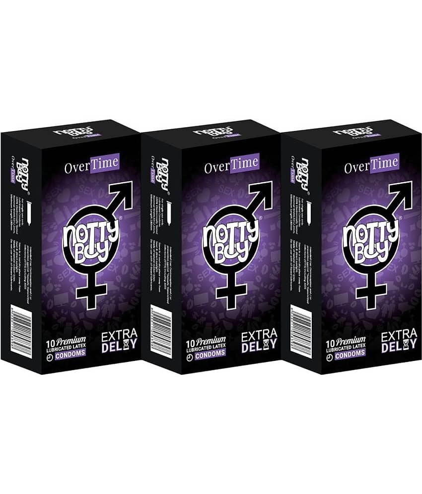 NottyBoy Over Time Prolong Pleasure Condoms - 30 Units
