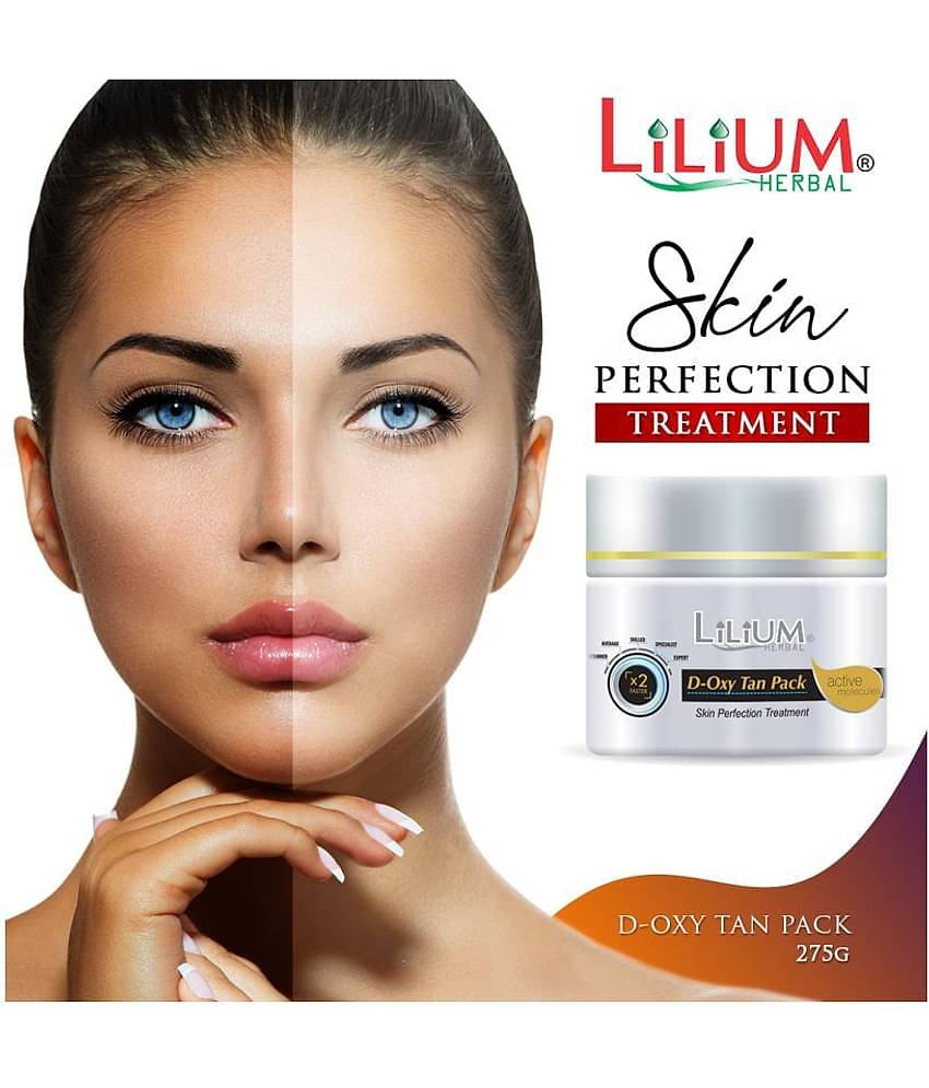 Lilium D Oxy Tan Face Pack | D Tanning Removal Cream with Kojic & Milk | Sun Damage Protection 275 g