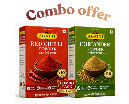 Combo Red Chilli Powder & Coriander Powder 60g(Pack of 2)