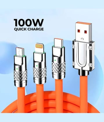 Tecsox Orange 5 A Multi Pin Cable 1 Meter