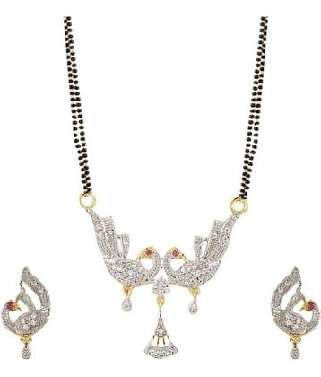 Zeneme Alloy American Diamond Mangalsutra Set