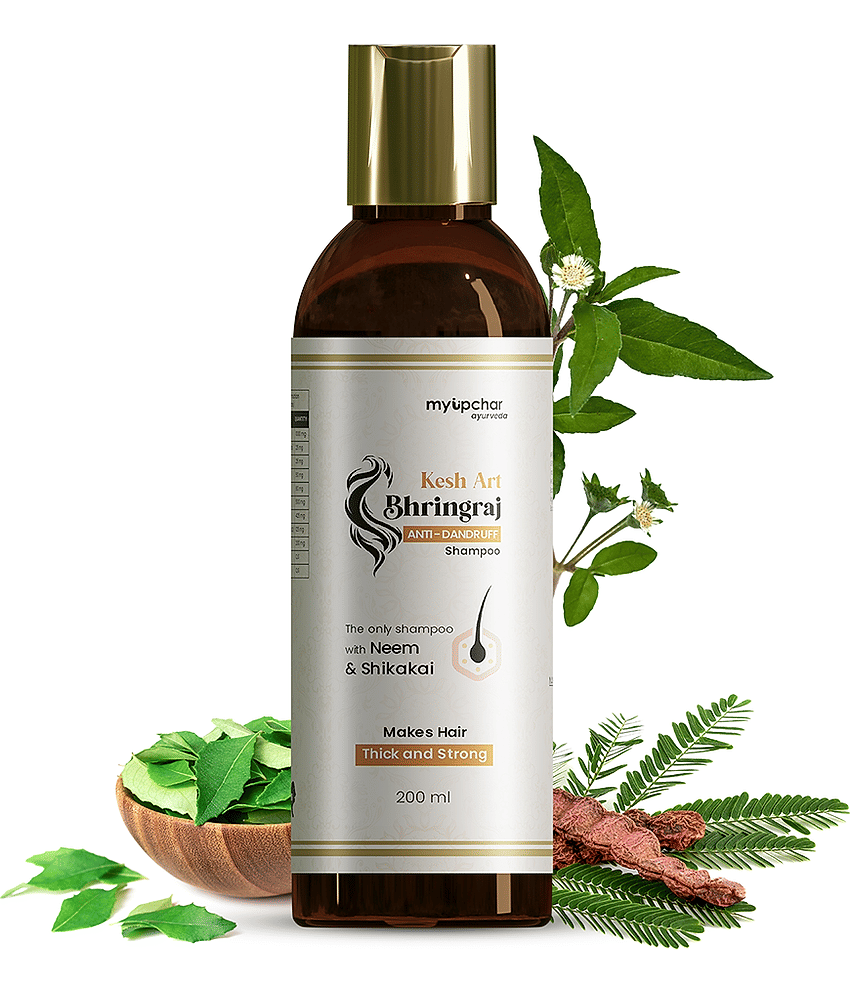 Myupchar Ayurveda Keshart Bhringraj Anti-Dandruff Shampoo Liquid - 200 Ml |100% Ayurvedic