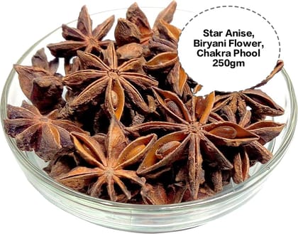 Star Anise, Biryani Flower, Chakra Phool, Anas Phool, Badian 250gm Star Anise, Biryani Flower, Chakra Phool, Anas Phool, Badian 250gm