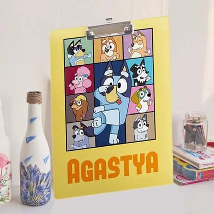 Custom Exam board - Bluey’s Study Buddy