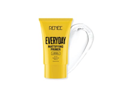 RENEE Everyday  Primer, Blurs Fine Lines, Wrinkles & Pores, Smoothen Skin Texture, Lightweight & Non-Sticky, Long Lasting Formula with Matte Finish, Enriched with Vitamin C, Hyaluronic Acid & SPF 30, Cruelty-Free Skincare Infused Makeup, 30 ml