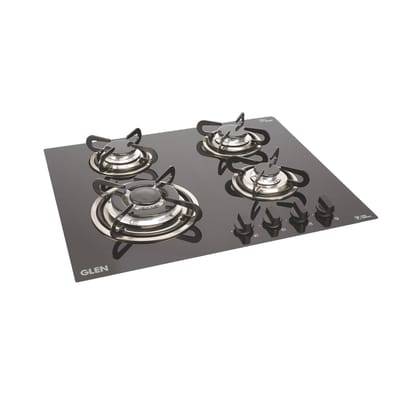 4 Burner Built in Glass Hob Triple Ring Burner European Sealed Burners Auto Ignition (1065 TRG)