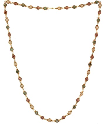 FASHION FRILL Gold Plated Chain ( Set of 1 )