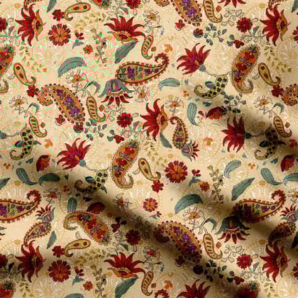 Ethnic Paisley-Viscose Georgette