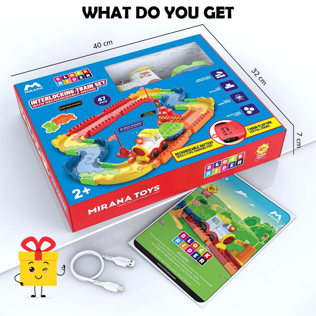Toy Train Set with Colorful & Multiple Track Layout, USB Rechargeable Type-C Engine, Various Sound Modes - Vande Bharat, Rajdhani,... - Toys and Games | Buy online on ZillyBuy