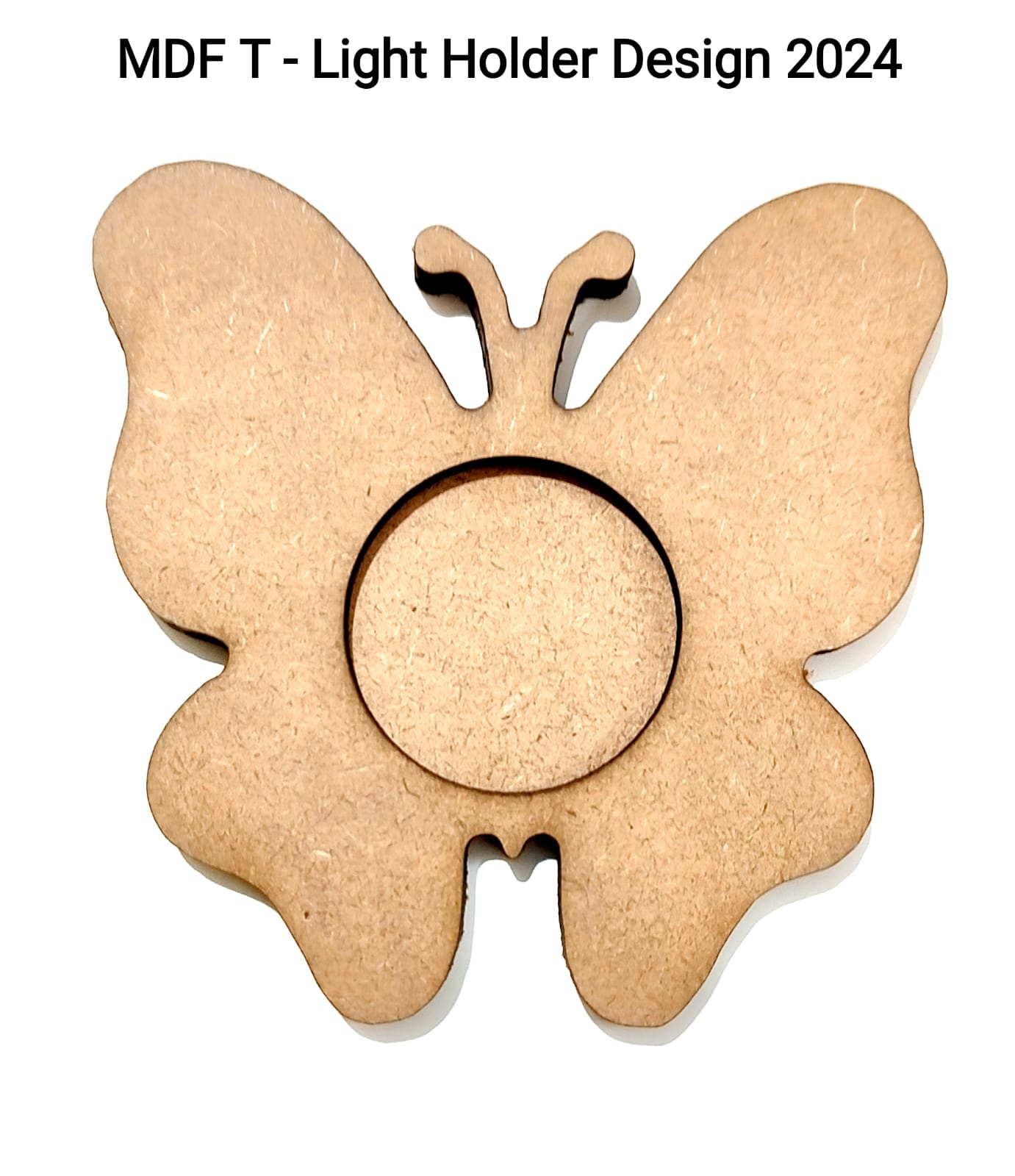 Brand Zero MDF Tea Light Holder Double Layer - Design BZMDFTEALHDDL2024