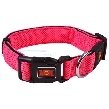 Glenand Mesh Collar Large Pink DCA102