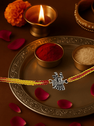 Auspicious Radha Krishna Moli Rakhi