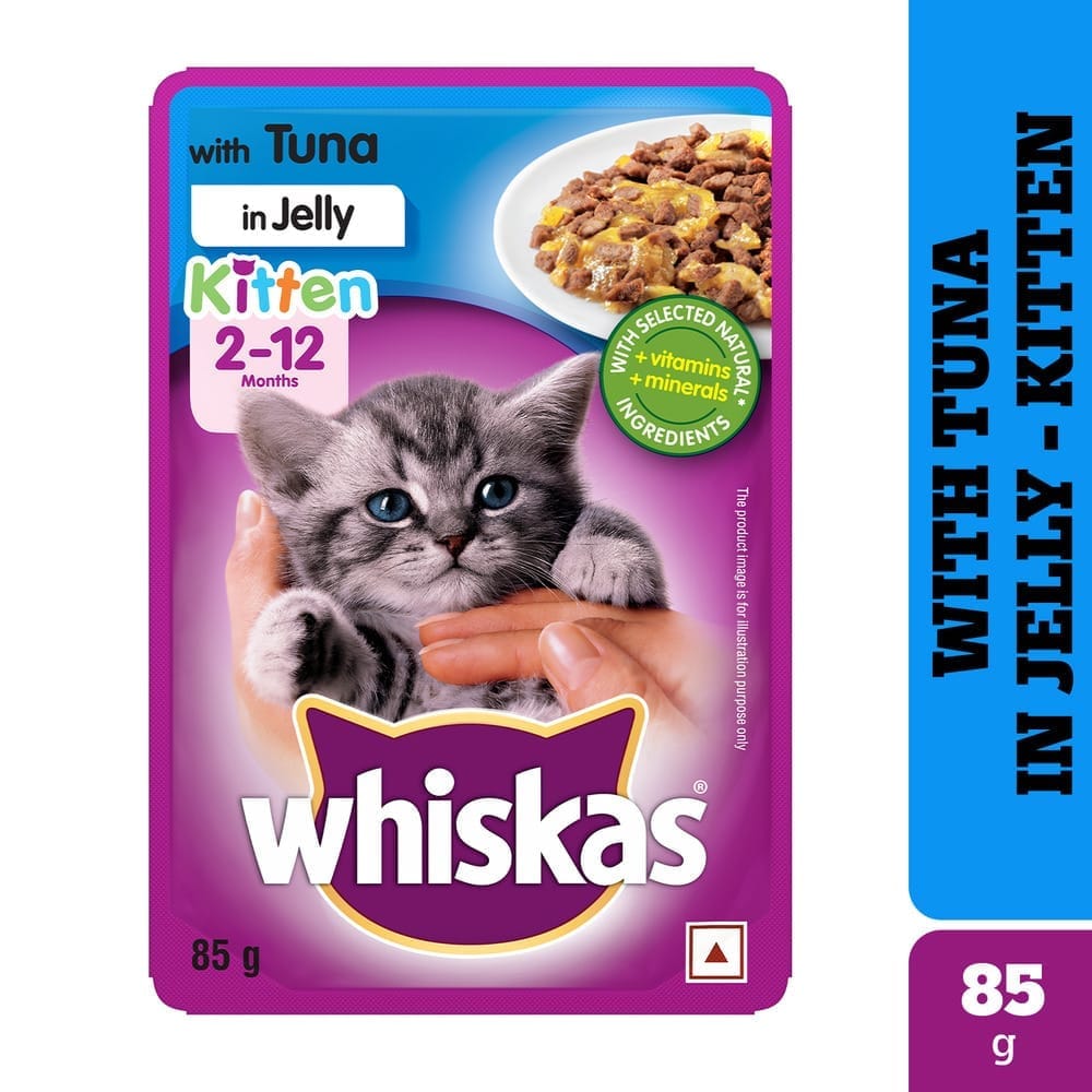 Whiskas Tuna in Jelly Kitten (2-12 Months) Wet Cat Food 80g