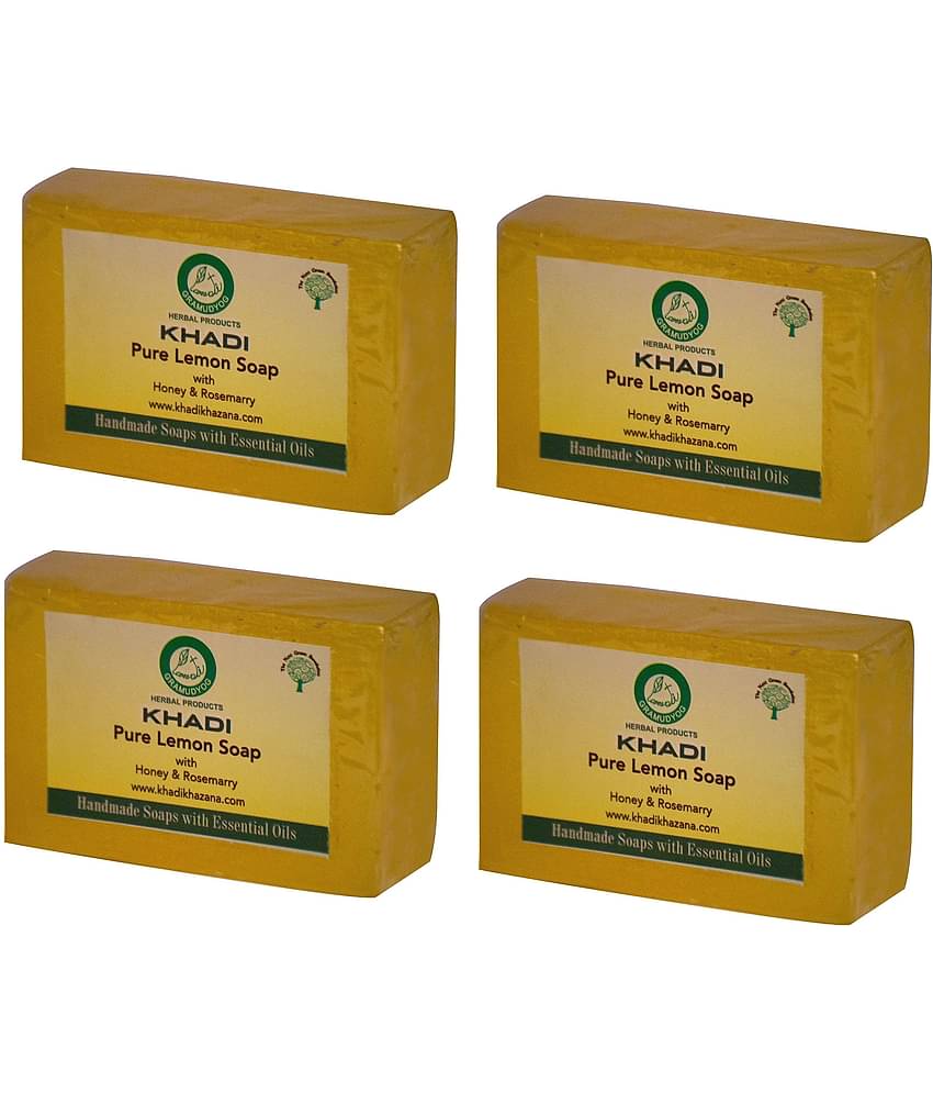Khadi Herbal Pure Lemon Soap 125 gm Pack of 4