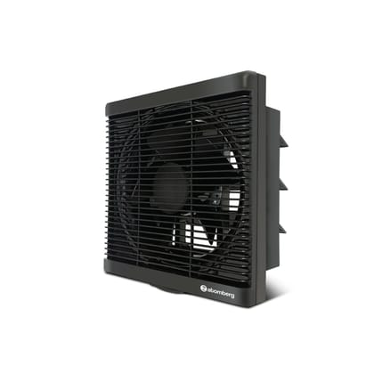 Atomberg Efficio Exhaust Fan 200mm (8 Inches) | BLDC Motor | 20W | Low Noise | 1600 RPM | Ideal for Bathroom,Kitchen | Easy to Clean | Installation-Square Cut (245mm) | 2 Years Warranty  (Gloss Black)