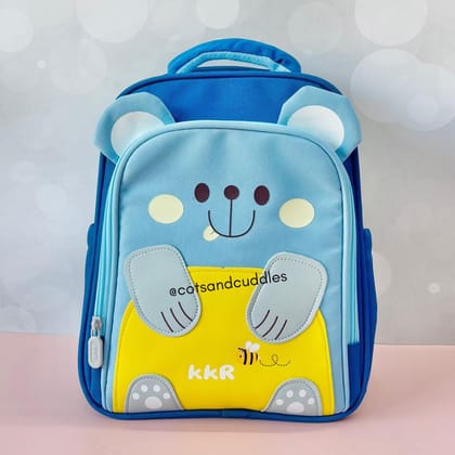 Cute Bear Design Kids Backpack for Kids-Blue
