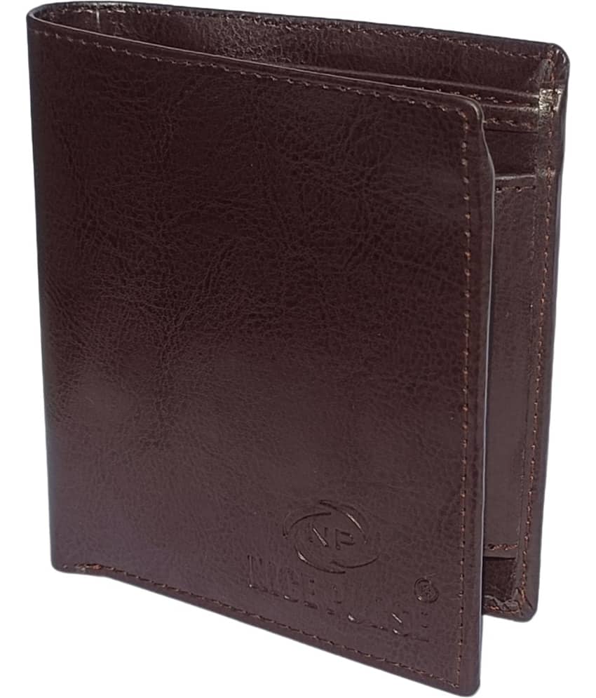 Nice Purse PU,Leather Solid Men's Regular Wallet,Two Fold Wallet With 3 Slots For Card ( Antique Brown , Pack of 1 )