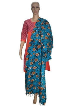 Pure organic Tussar Eri Printed Stole
