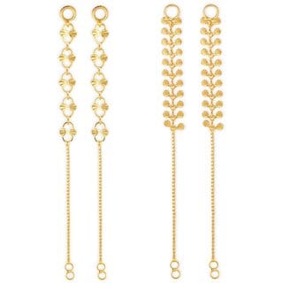 1gram gold Plated Kanchain Ear chain earcuff Ear to Ear Combo for Women & Girls