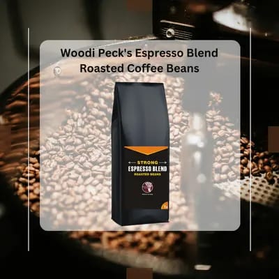 Woodi Peck's Espresso Blend Roasted Coffee Beans 1Kg