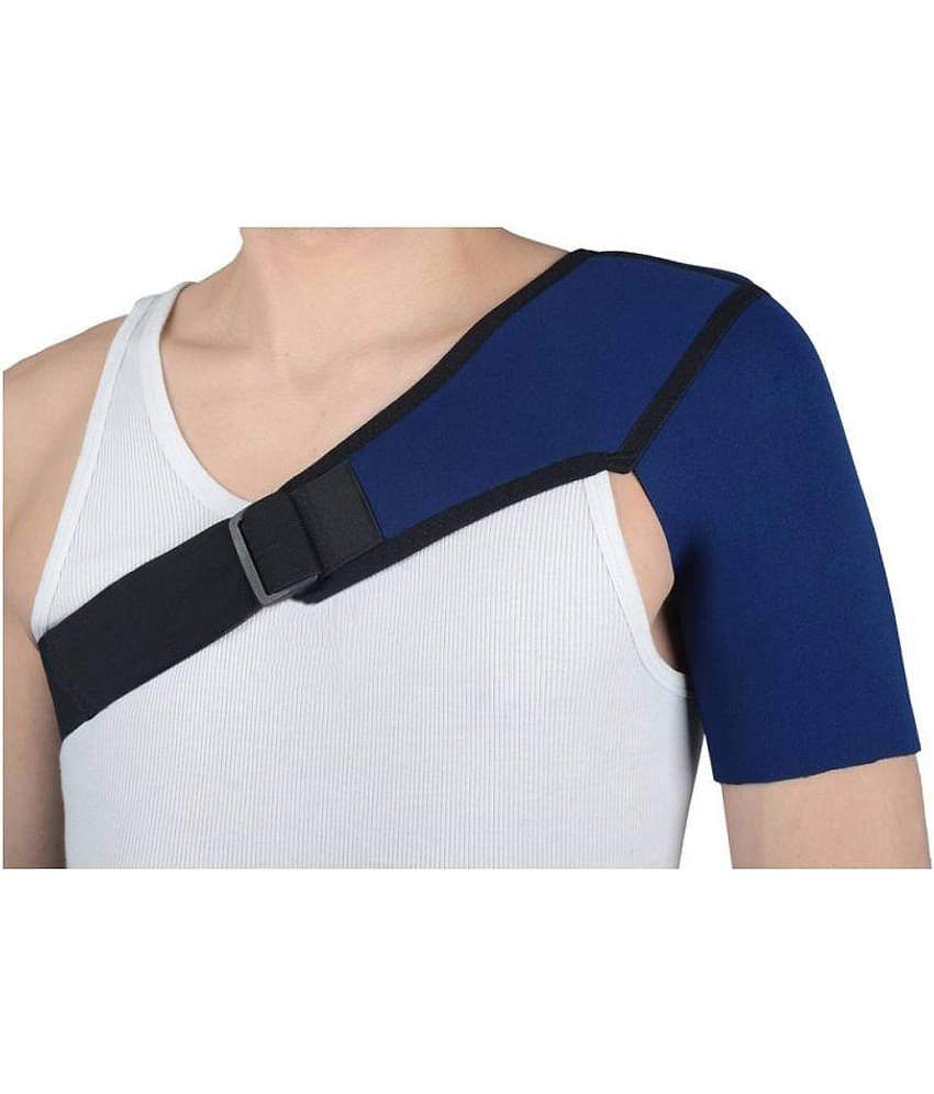 Medtrix Shoulder Support Shoulder Brace Blue/Black - Left Free Size