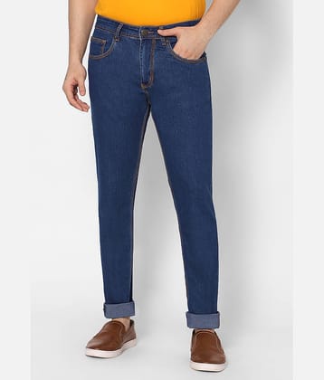HJ HASASI - Blue Cotton Blend Slim Fit Men's Jeans ( Pack of 1 )