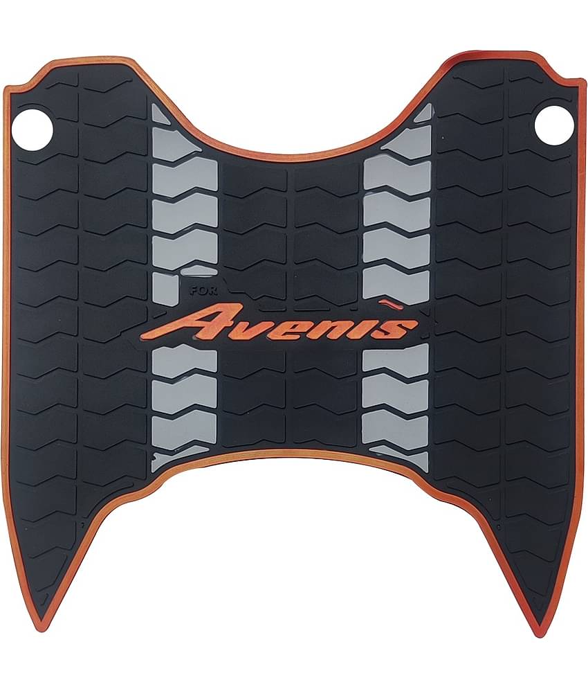 AUTOXYGEN Anti skid Scooter/Scooty Foot Mat Rubber Floor Mat Accessories_2 for Avenis 125 BS-6(Black, Grey & Red)