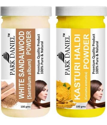 Park Daniel  White Sandalwood &    Kasturi Haldi Powder  Hair Mask 200 g Pack of 2