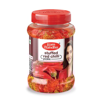Ram Bandhu Stuffed Red Chilli Pickle, 950 gm