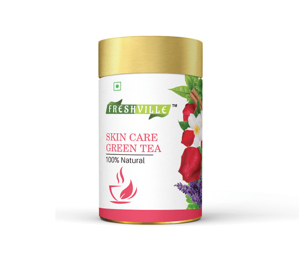 Freshville Skin Care Green Tea 15 Days Pack Glowing and Moisturized Skin with Herbal Blend 50gram