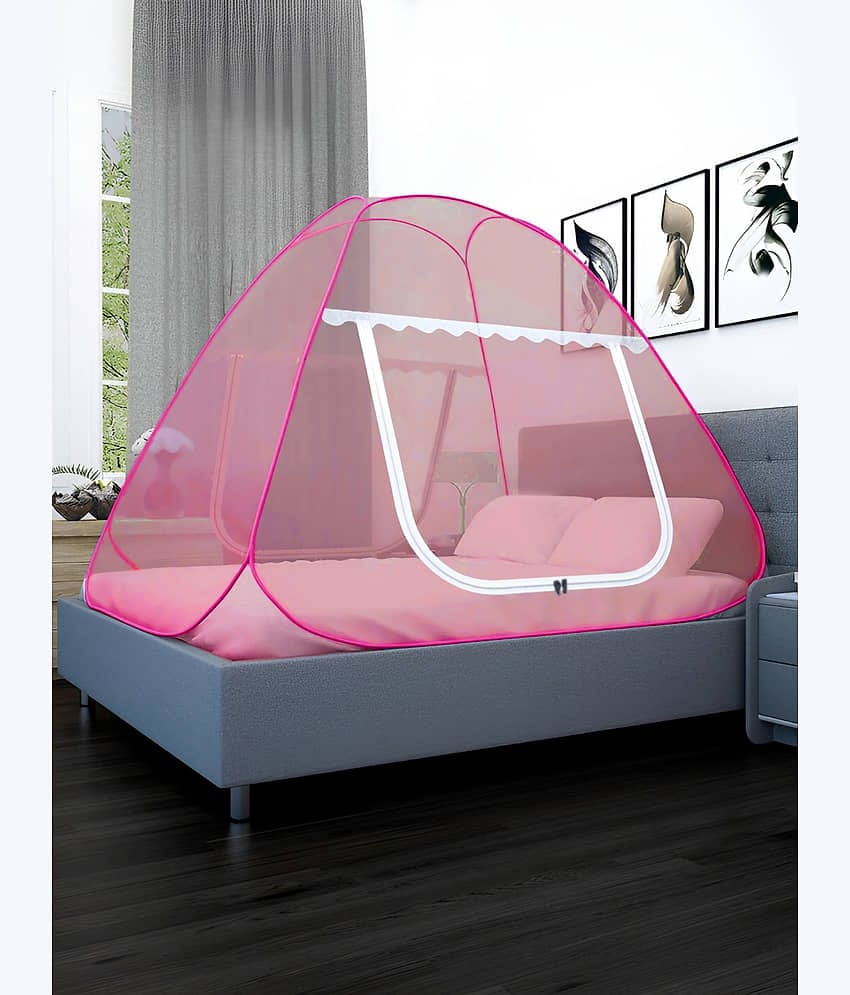 Klotthe - Pink Polyester Tent Mosquito Net ( Pack of 1 )