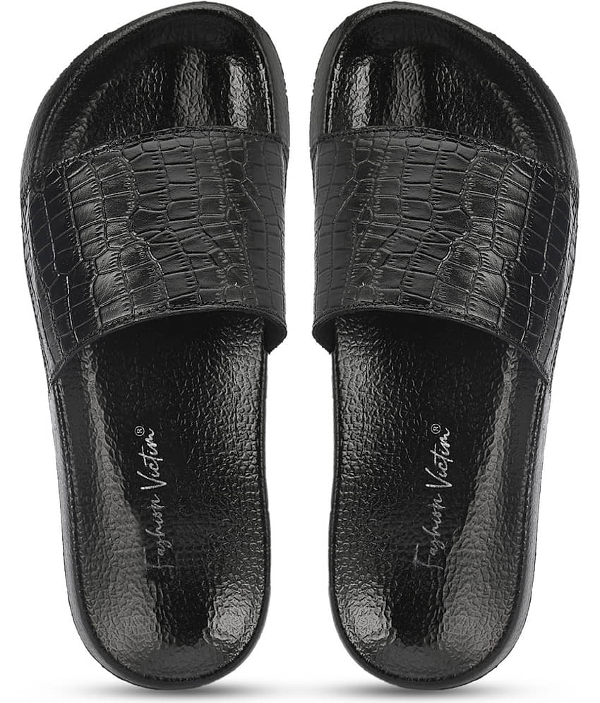 Fashion Victim - Black Men's Slide Flip Flop