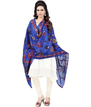 Apratim Blue Cotton Dupatta