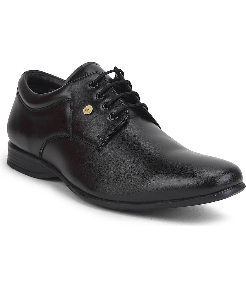 Liberty - Black Men's Derby Formal Shoes
