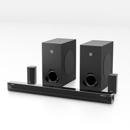 Newly Launched GOVO GOSURROUND 999W | 700W Bluetooth Soundbar with Touch Key Panel, 5.2 Dolby Audio, 6.5" Dual Subwoofer, Wireless Satellite Speakers BT v5.3, HDMI, AUX, USB, 3 EQ Modes Stylish Newly Launched GOVO GOSURROUND 999W | 700W Bluetooth Soundba Newly Launched GOVO GOSURROUND 999W | 700W Bluetooth Soundbar with Touch Key Panel, 5.2 Dolby Audio, 6.5" Dual Subwoofer, Wireless Satellite Speakers BT v5.3, HDMI, AUX, USB, 3 EQ Modes Stylish Newly Launched GOVO GOSURROUND 999W | 700W Bluetooth Soundba