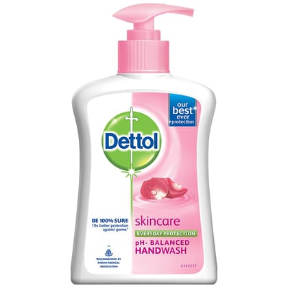 Dettol Liquid Handwash Dispenser Bottle Pump - Skincare Moisturizing Hand Wash - 200 Ml, Antibacterial Formula