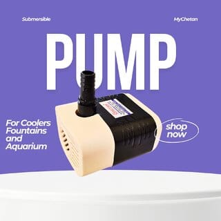 MyChetan 18 Watt Submersible Water Pump - 180V-230V, 1.85 M Cooler Pump for Desert Air Cooler, Aquarium, Fountains
