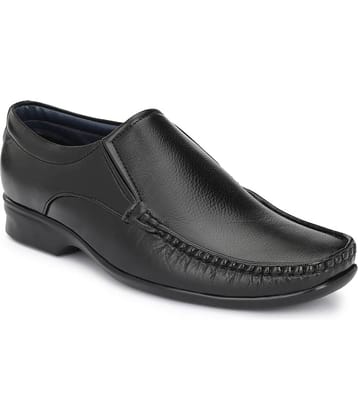 Leeport - Black Men's Slip On Formal Shoes
