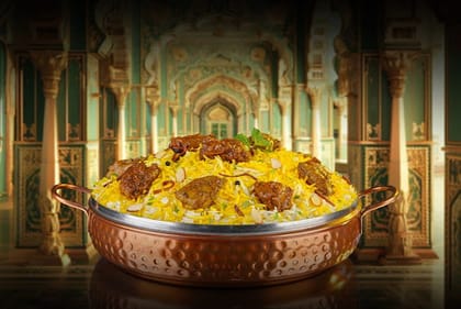 Do Gosht Ki Dum Biryani (Mutton & Chicken Dum Biryani - Serves 4-5)